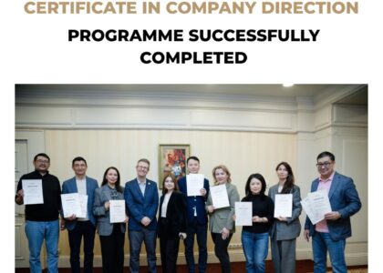 Today in Astana, the Certificate in Company Direction programme, delivered in partnership with the UK Institute of Directors and QID, has successfully concluded